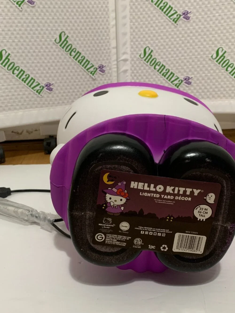 Gemmy Hello Kitty Witch Blow Mold Light Up Halloween Sanrio Decoration 22